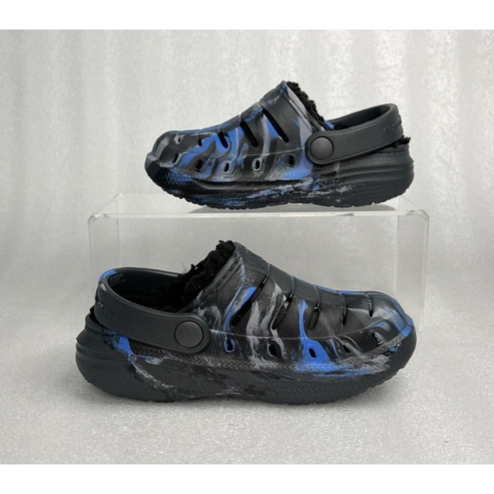 Rugged Shark Eva Lined Clogs Lightweight Black Slip on Boys Toddler Size 8 NEW